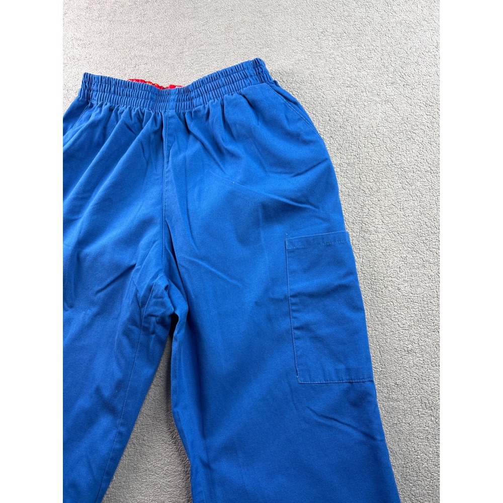 Dickies Royal Blue Cargo Scrub Pants Elastic Waist Straight Leg 86106 Small S - Picture 7 of 12